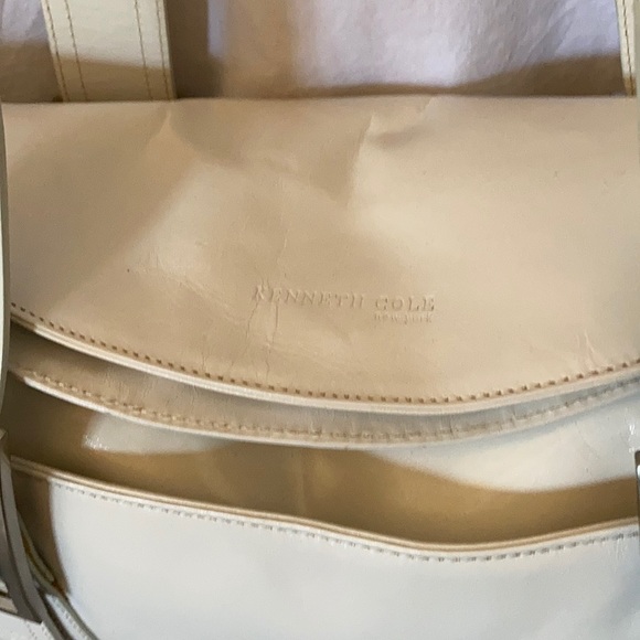 Y2K White Leather Bag - Picture 2 of 10